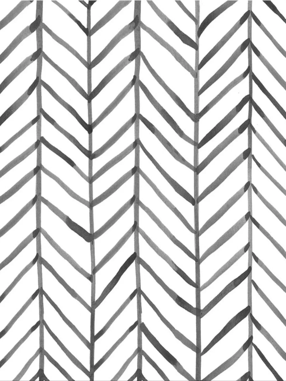 HAOKHOME Black and White Wallpaper Peel and Stick Stripe Herringbone Geometric